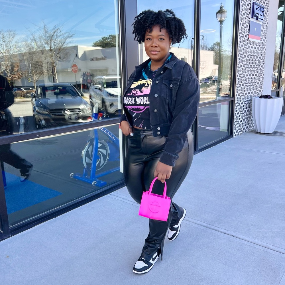 Cropped Denim Jacket - Worn Once Size 0X (Macy’s)